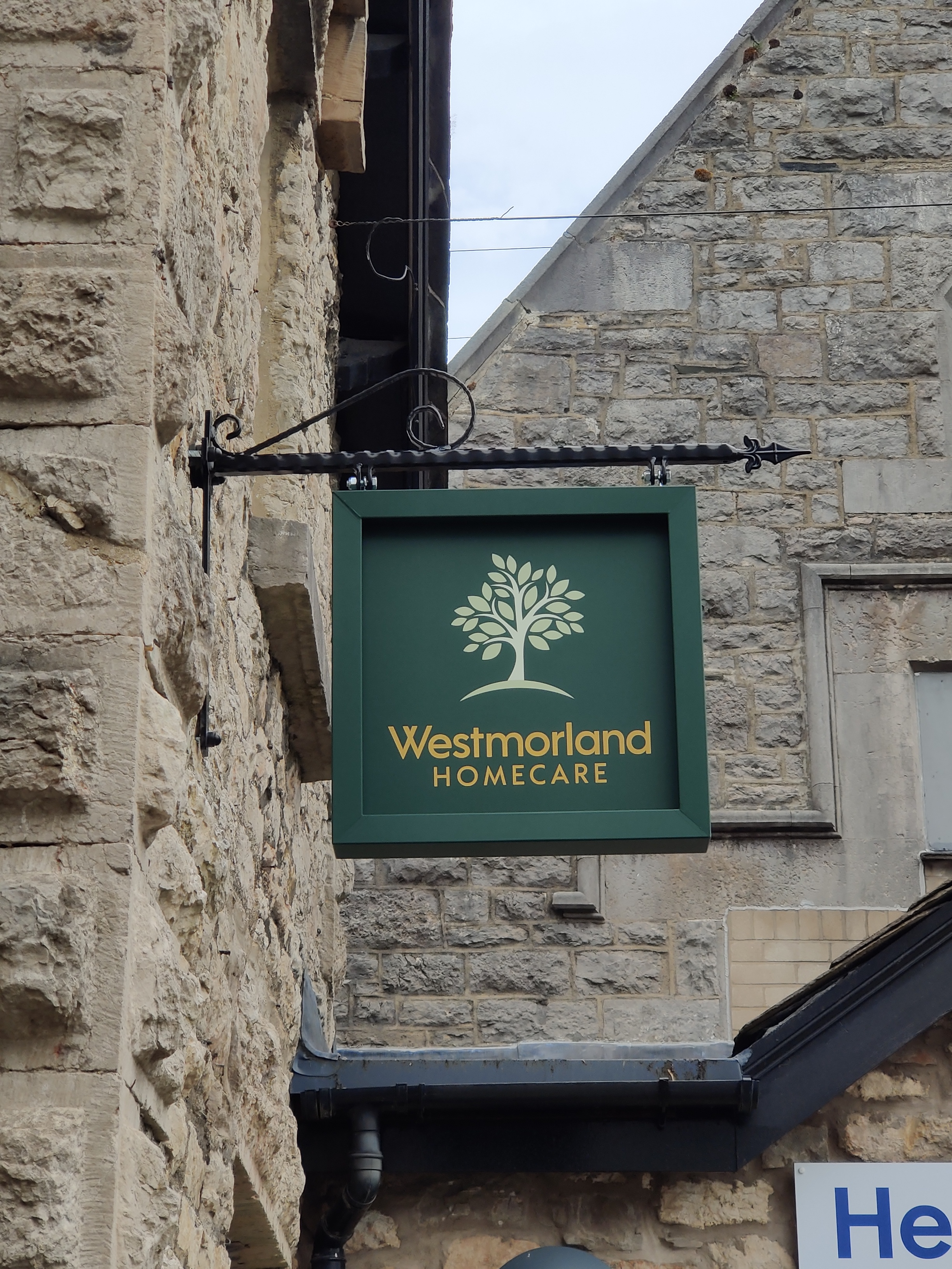 Framed hanging sign